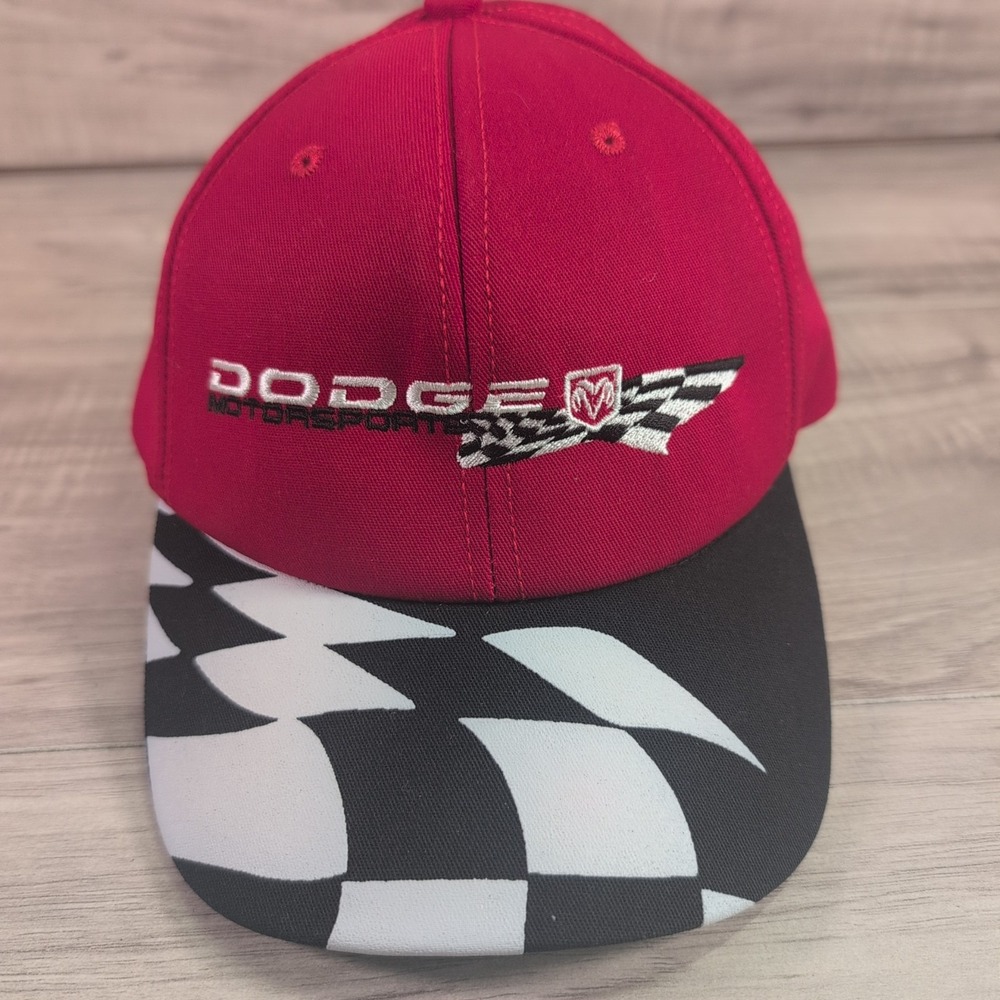 Dodge Motorsports Hat Cap Red SnapBack Adjustable USA